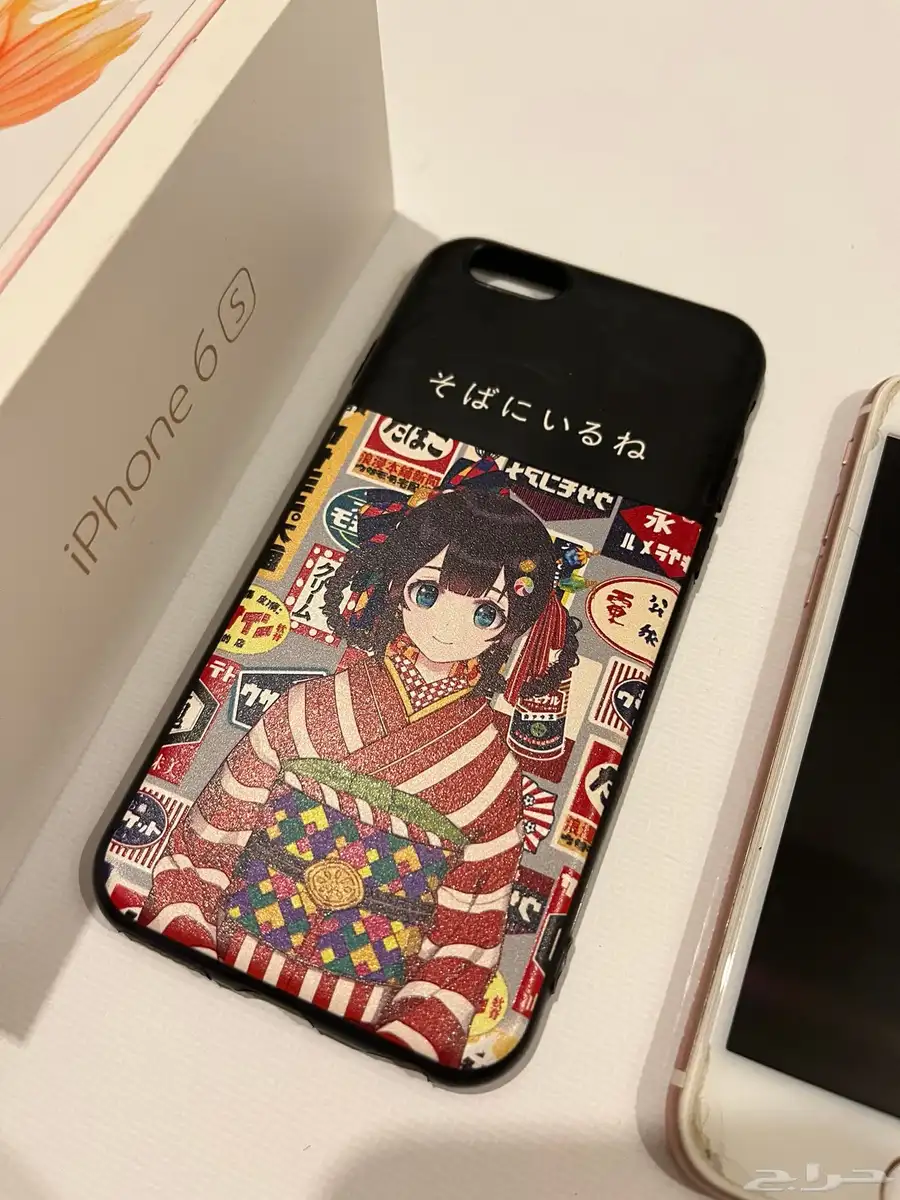 جوال ايفون 6 s مع كفر جوال 1
