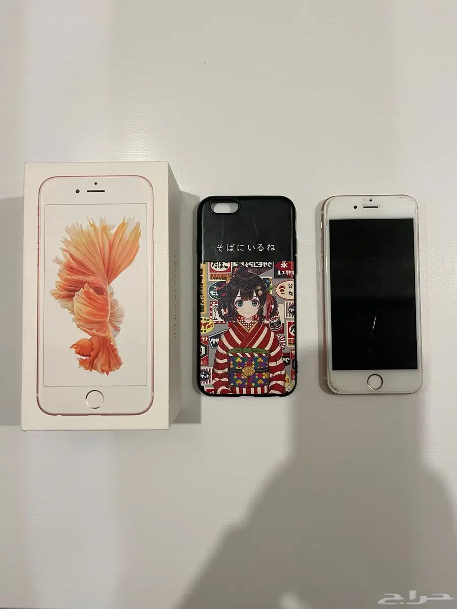 جوال ايفون 6 s مع كفر جوال 0