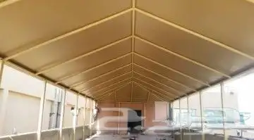 تركيب سندوتش بانل ومظلات وسواتر 2