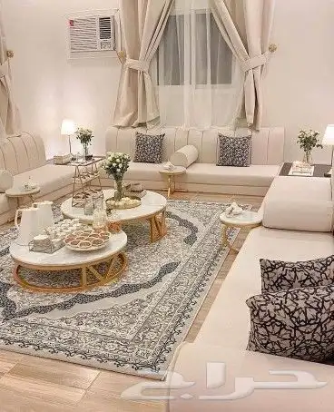 جلسات ارضيه وكنب وستائر كمان طاولات تلفزيون 6
