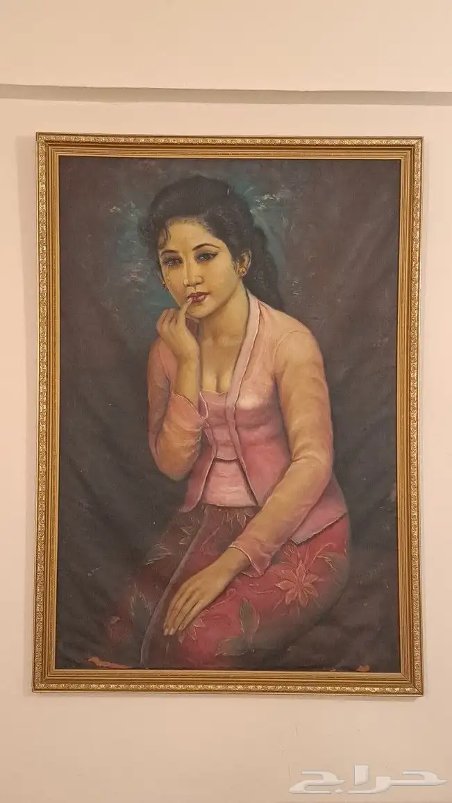 لوحه اثريه زيتيه نسخه وحيده بالعالم. 2