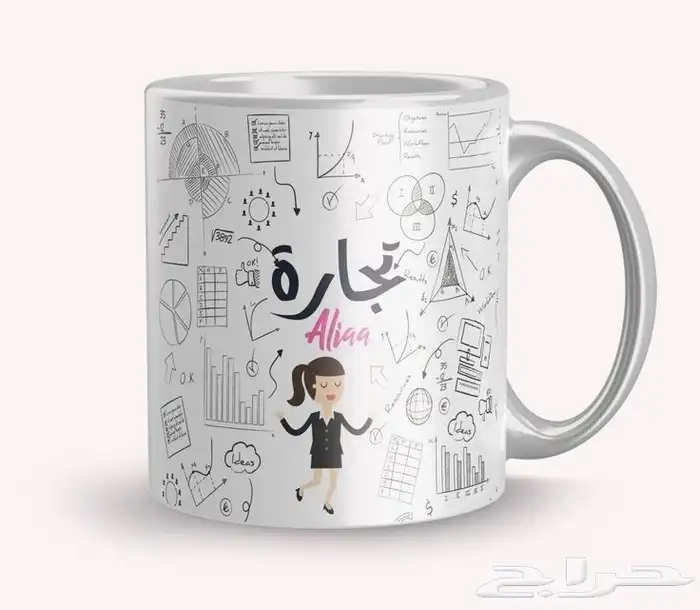 طباعة على الاكواب والمق الابيض 8