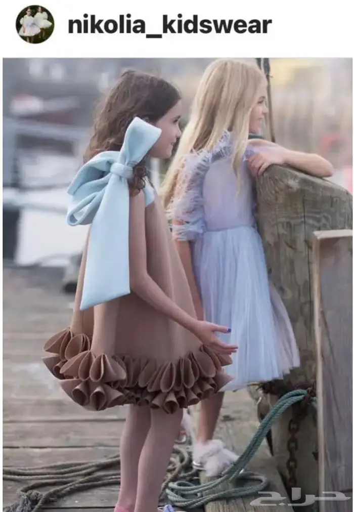 فستان بناتي فخم ماركة نيكولاي اصلي 1