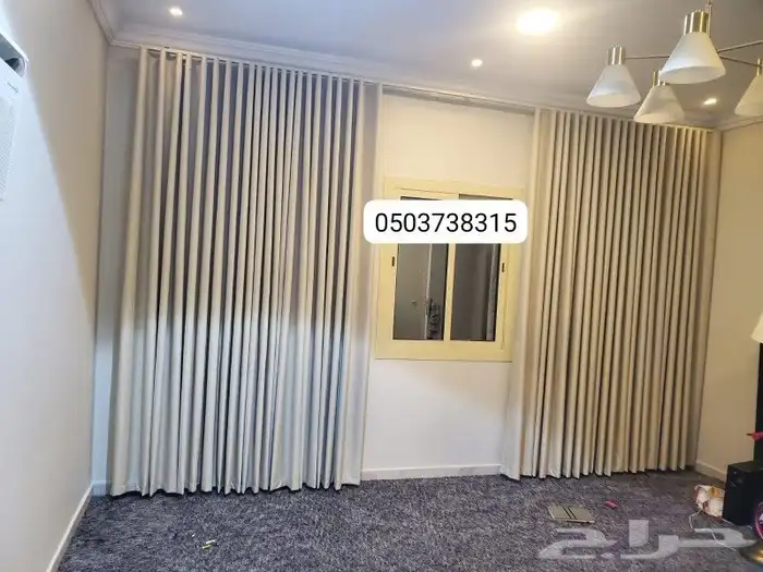 ستائر ويفي تفصيل حسب الطلب وستائر شرائح طوليه مكتبيه 9