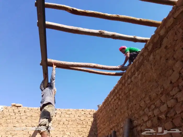 مقاول مباني تراث طين وحجر وأسقف من خشب الاثل التراثيه 1