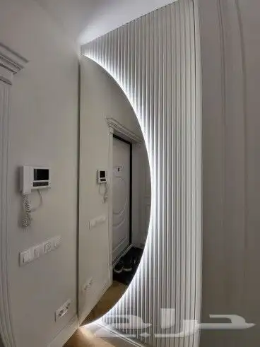 ديكور شاشه بديل خشب بديل رخام شيبورد ارفف مرايات مداخل 2