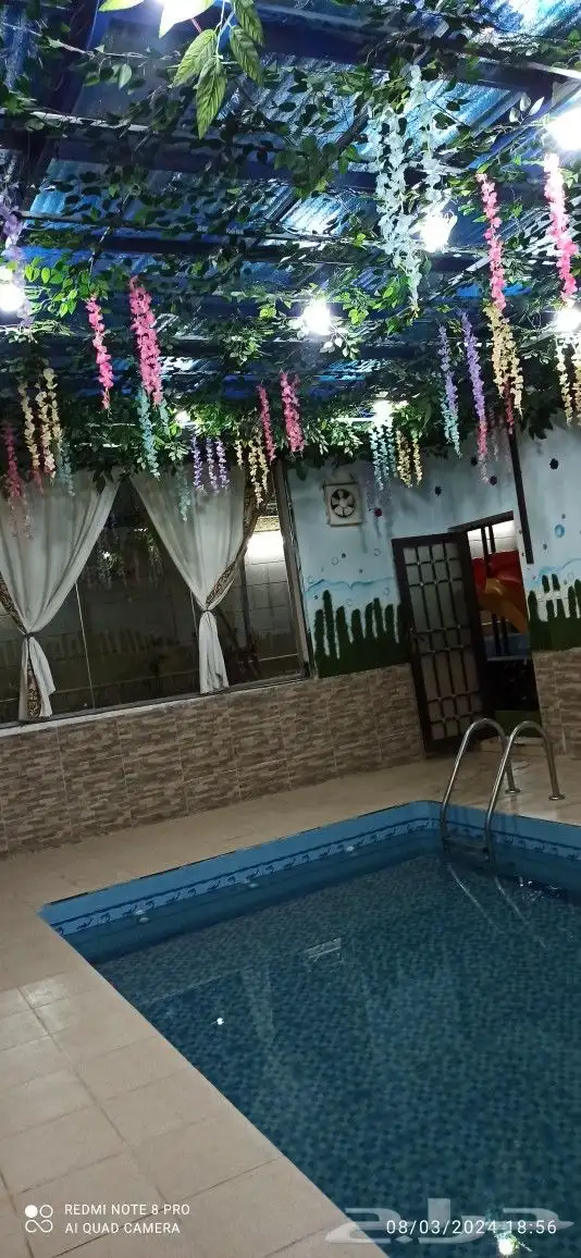 استراحة قسمين مسبح كبار ومسبح صغار والعاب مائيه وملعب صابوني 3