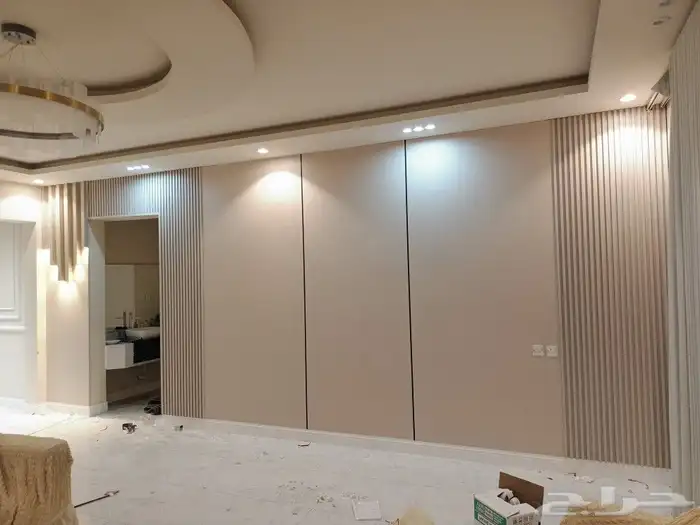 ديكور شاشه بديل خشب بديل رخام شيبورد ارفف مرايات مداخل 5