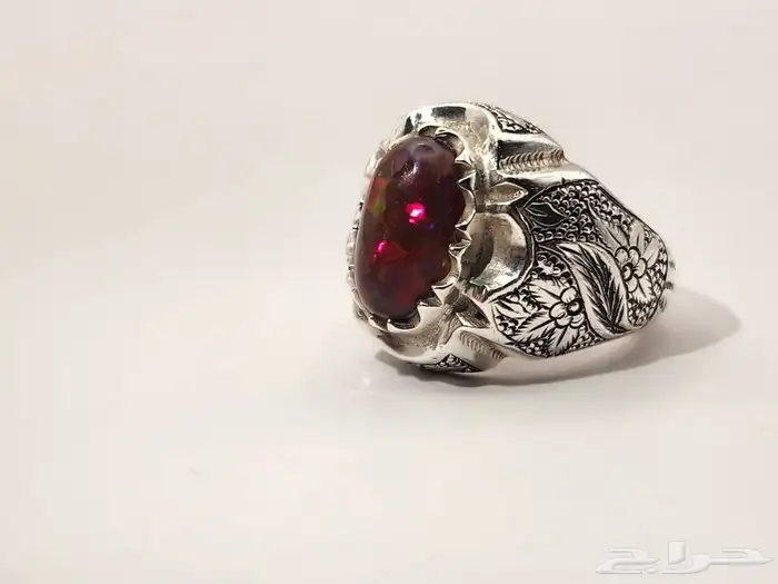 خاتم اوبال اثيوبي أحمر ( نوادر الاوبال الإثيوبي ) 8