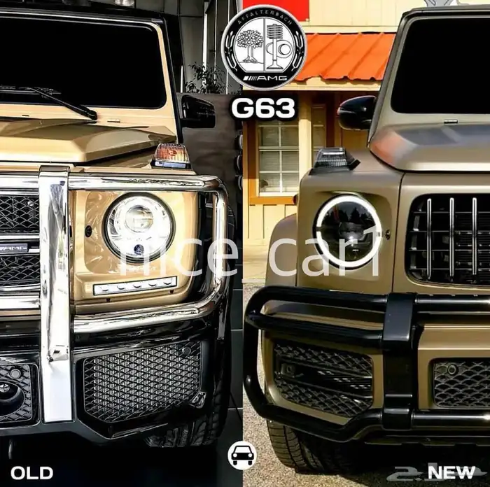 اسطبات وشمعات وشبك تعديل جي كلاس الى 2020 G63 غطا سبير 68