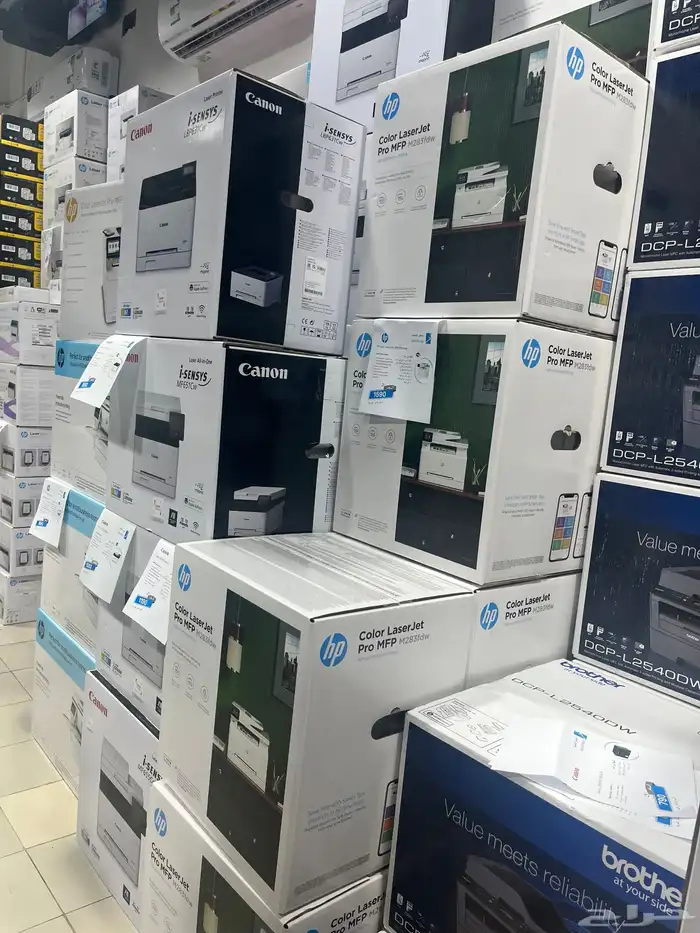 عروض على طابعات اتش بي كانون hp ليزر ملونة و اسود 6