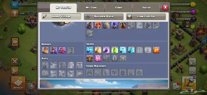حساب كلاش أوف كلان بسعر ممتاز ومستوى البيت 11 4