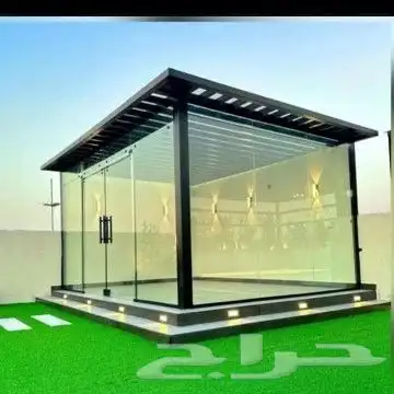 غرف ساندوتش بانل ومظلات وجلسات حدائق 2