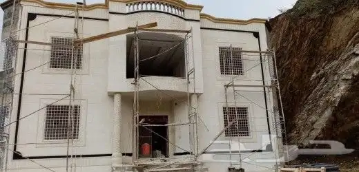 معلم ديكورات خارجه لياسه.ملونه حجر طبيعي كسر رخام 1