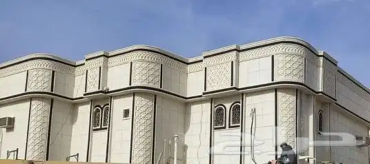 معلم ديكورات خارجه لياسه.ملونه حجر طبيعي كسر رخام 9