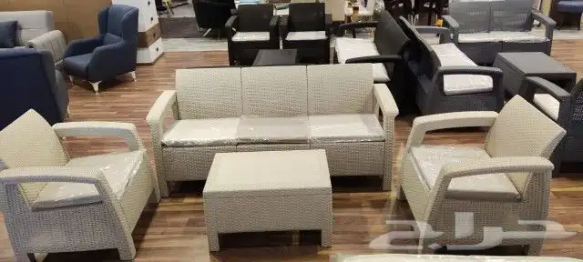 كنب خيزران حدائق 2