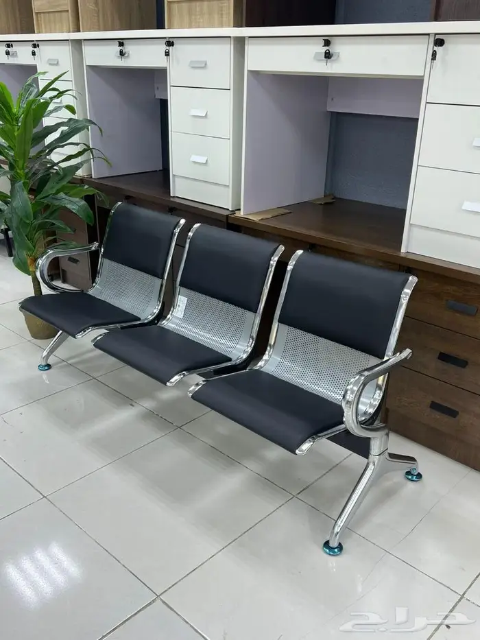 كراسي انتظار جديدة 2 و3 و4 مقعد (كراسي ثابت كلة موديلات) 1