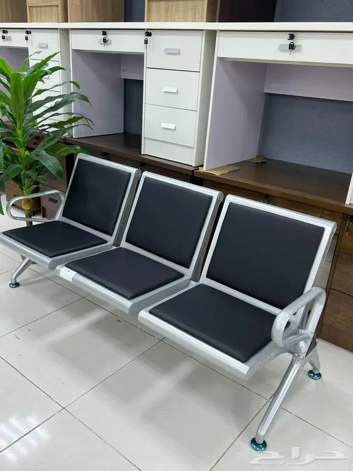 كراسي انتظار جديدة 2 و3 و4 مقعد (كراسي ثابت كلة موديلات) 0