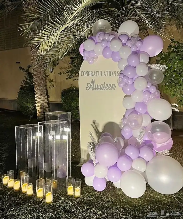 تنسيق جميع الحفلات   تخرج   اطفال   مواليد  طاولات عشاء 11