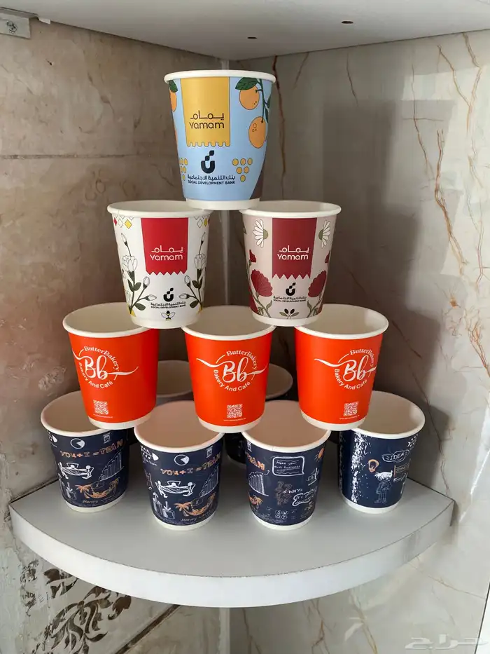 طباعة أكواب ملونة 0