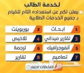 عمل إبحاث ومشاريع تخرج ورسائل علميه 0