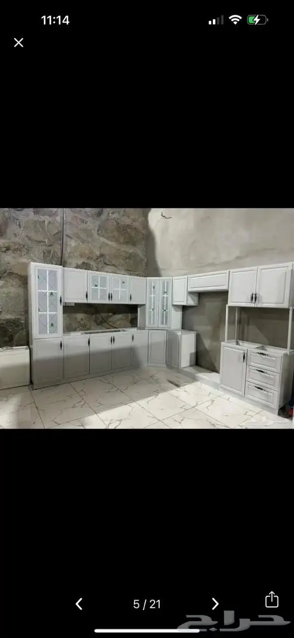 دولاب مطبخ جديد صاج 6 متر 2300 2