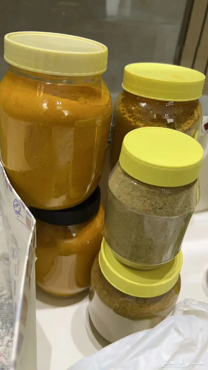 بهارات مغسلة ومنظفة ومطحونه على النظر العلب الوحدة ب 25 0