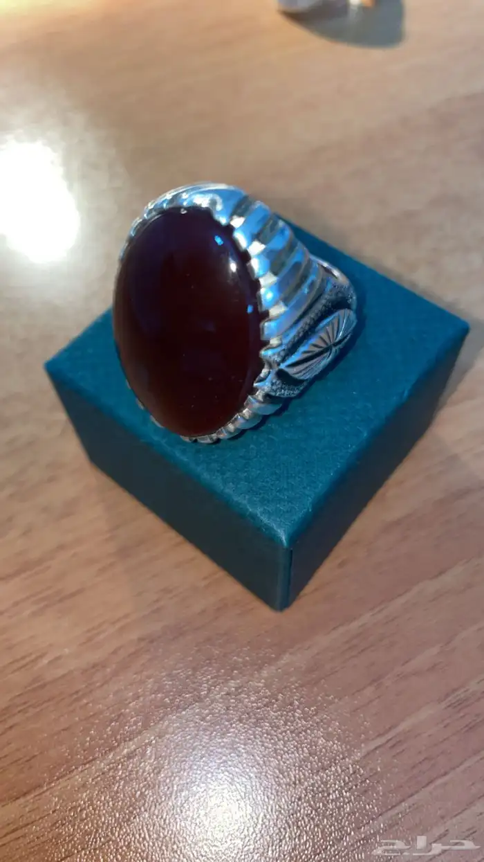 خاتم عقيق كرزي 10