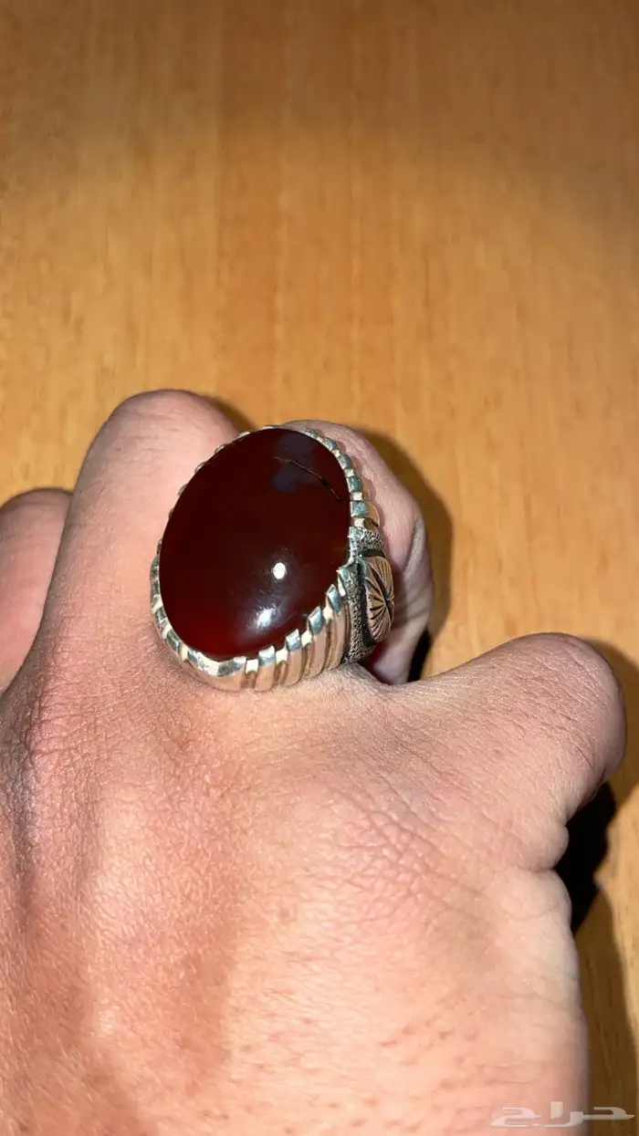 خاتم عقيق كرزي 14