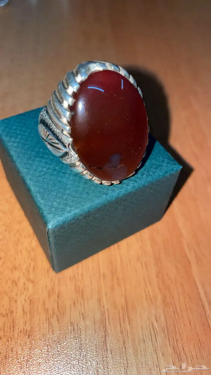 خاتم عقيق كرزي 11