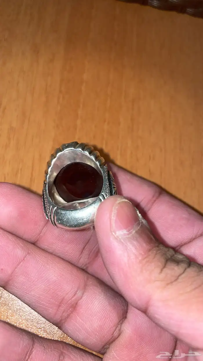 خاتم عقيق كرزي 13