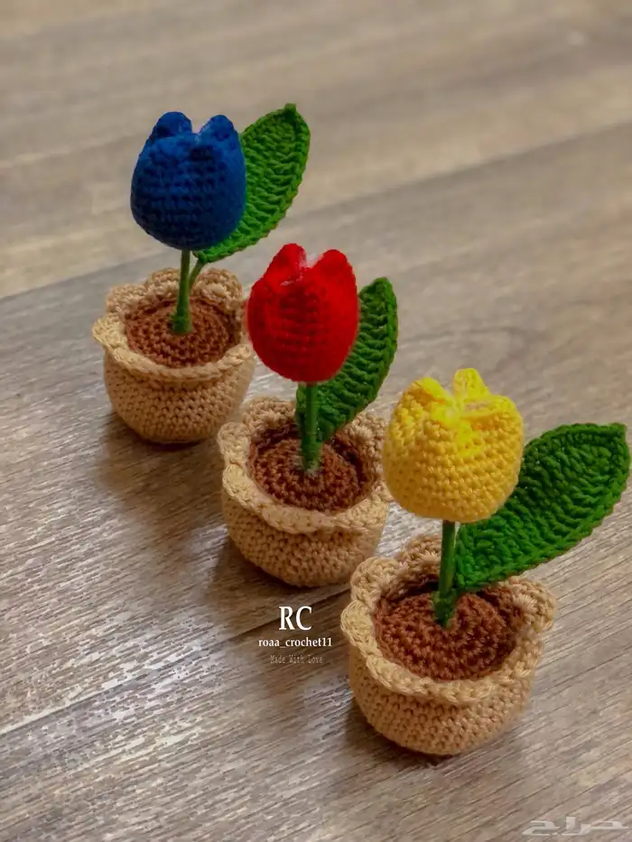 ورد كروشية 4