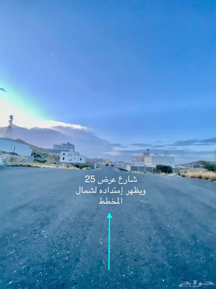 أرض للبيع أبها شامية ال عاصم شارع 25 ب 430 ألف 5