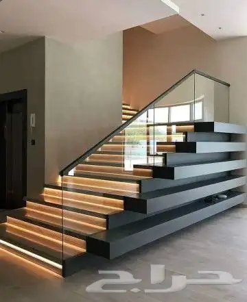 زجاج درج درابزين سلم 2