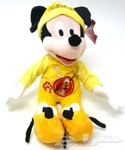 دمية ميكي ماوس القطنية ( لعبة ميكي ماوس ) للأطفال لون اصفر 6