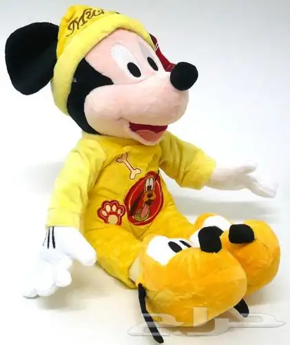 دمية ميكي ماوس القطنية ( لعبة ميكي ماوس ) للأطفال لون اصفر 0