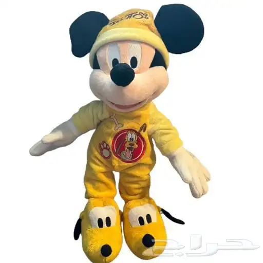 دمية ميكي ماوس القطنية ( لعبة ميكي ماوس ) للأطفال لون اصفر 1