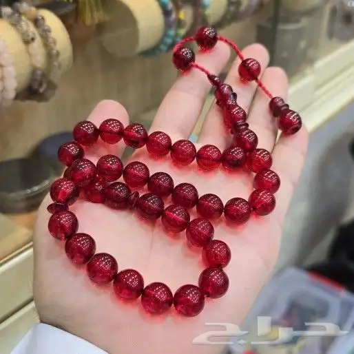 سبحة تراب الكهرمان 0