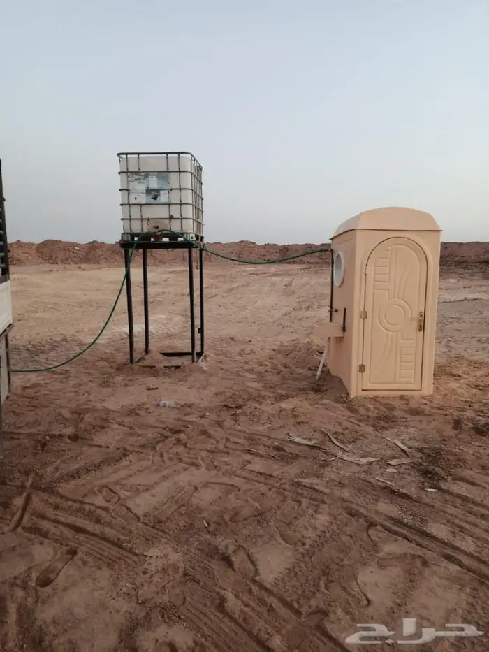 تجهيز مخيمات بيوت شعر ابيض حمامات فيبر 6