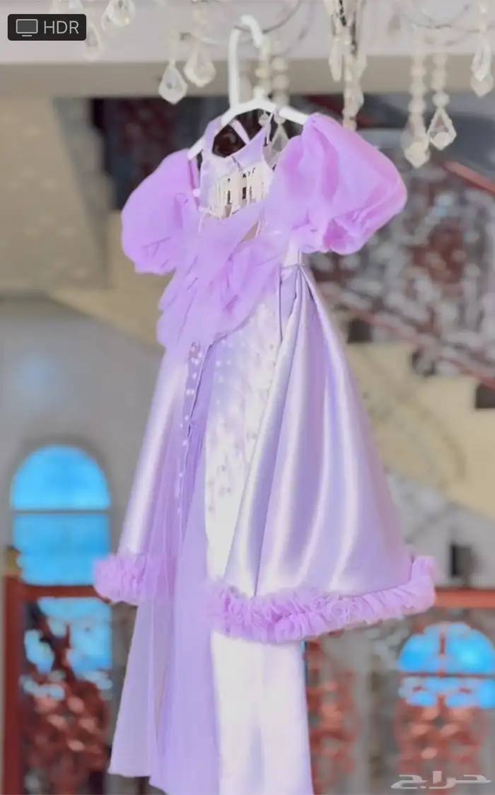 فستان سهره لطفله يناسب عمر سته سنين وخمس سنوات 1