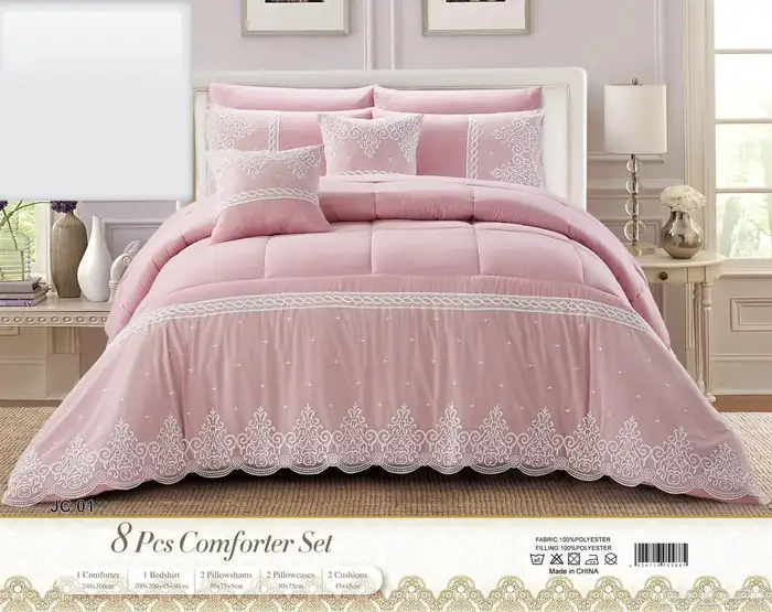 مفارش سرير دانتيل نفرين عرض لفتره ب200 ريال فقط 6