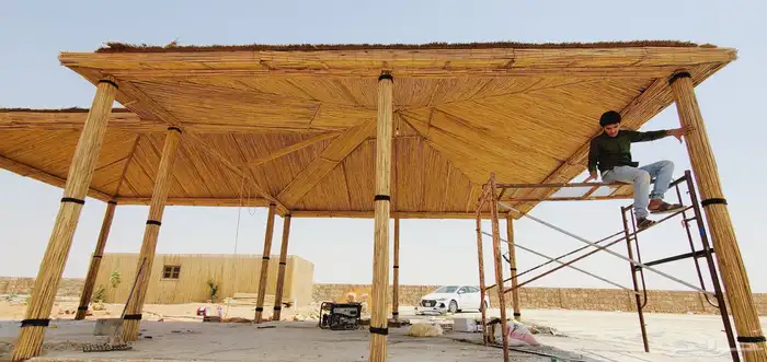 مظلات البامبو والخيزران الاندنوسي والعرائش 49