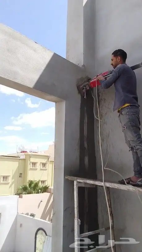 تخريم وقص خرسانه والبلك مناشير ليزر وماكينات كور ماشين 0