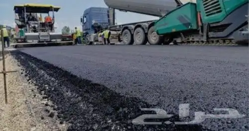 مقاؤل أسفلت جدة أسفلت قدام عمارة الهؤش الطريق شغل نضيف 3