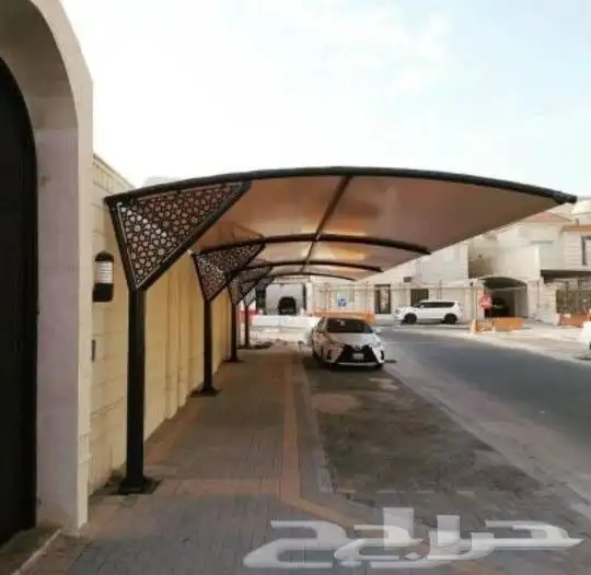 مظلات وسواتر وهناجر وجميع أعمال الحدادة 0