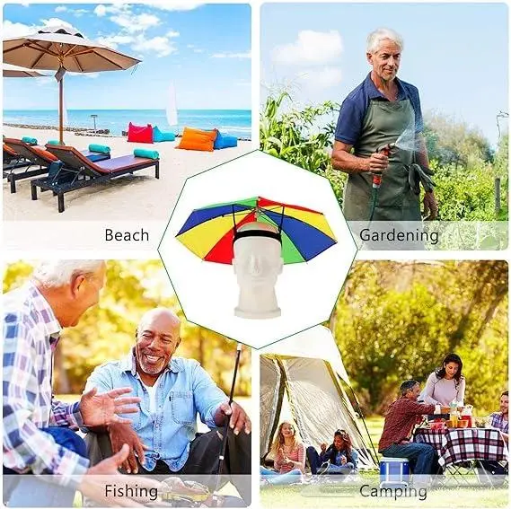 مظلة رأس تحمى من حرارة الشمس والمطر للعمال والتوزيع الخيري 8