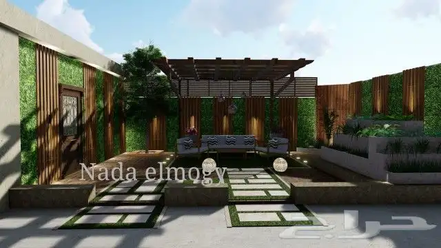 تصميم لاندسكيب للروف وحوش البيت بأسعار مناسبه 6