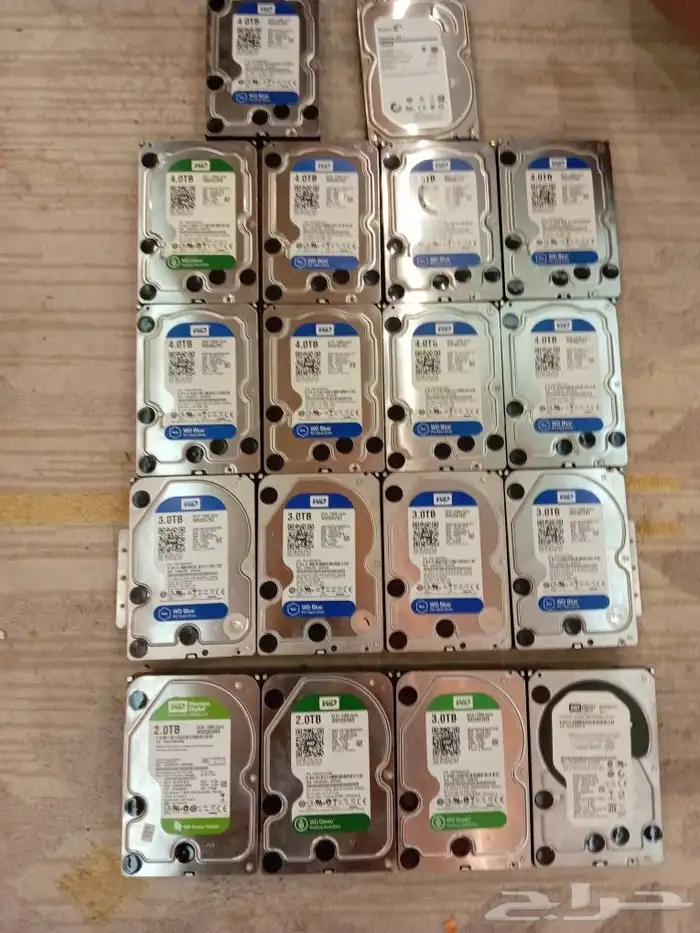 هادسك 4 تيرا و3 تيرا و2تيرا وواحد تيرا نظيفه. 1