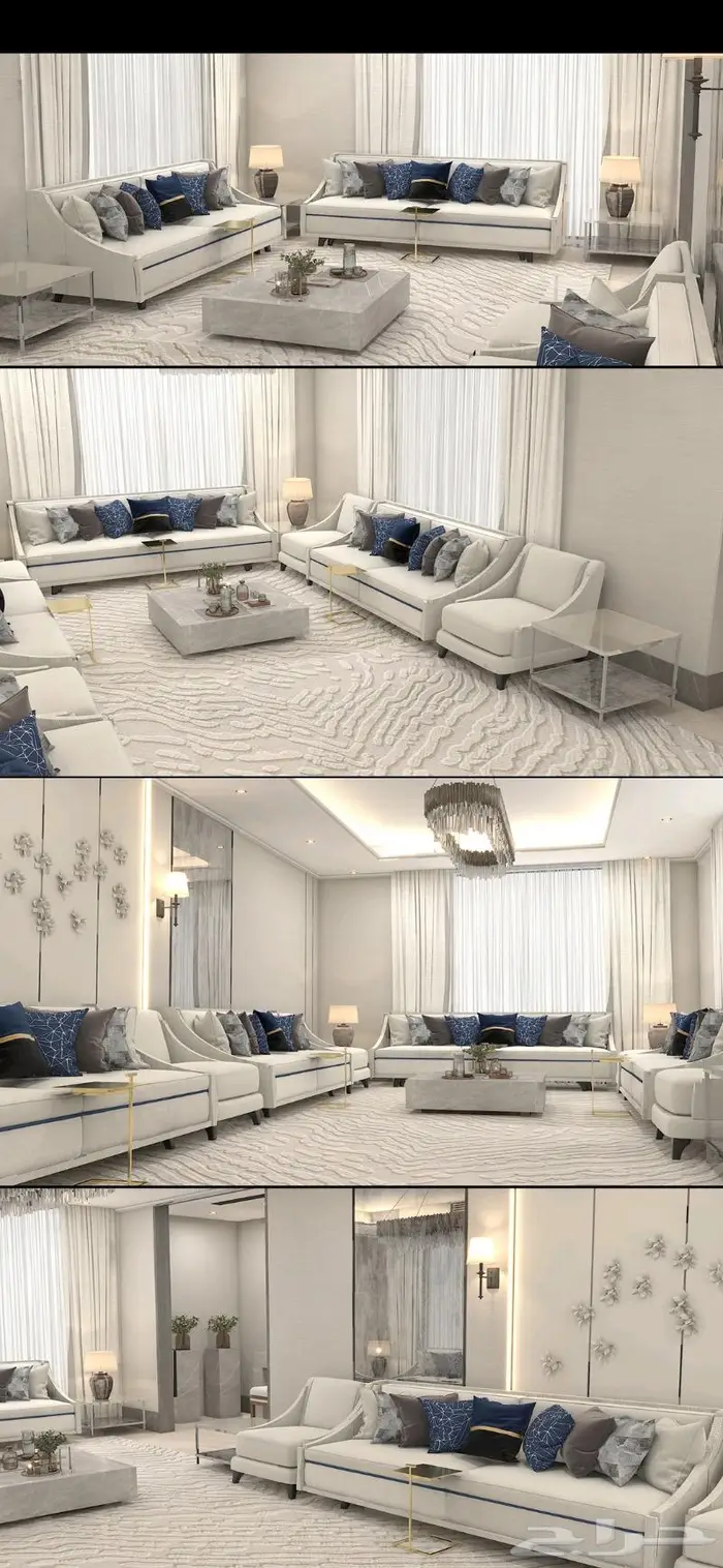 تصاميم داخلية وخارجية 3D مع التنفيذ 9