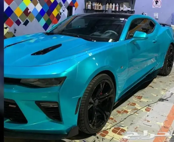 للبيع رولة تيفني او زرق لماع تجليد للسيارات والدبابات 10